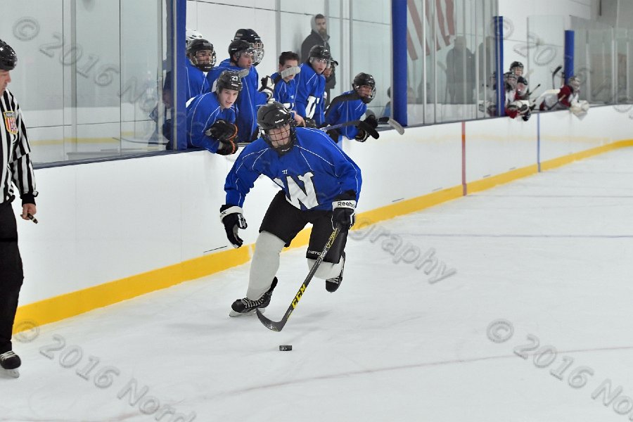 Wheaton College Men\'s Ice Hockey vs Middlesex Community College. - Photo By: KEITH NORDSTROM